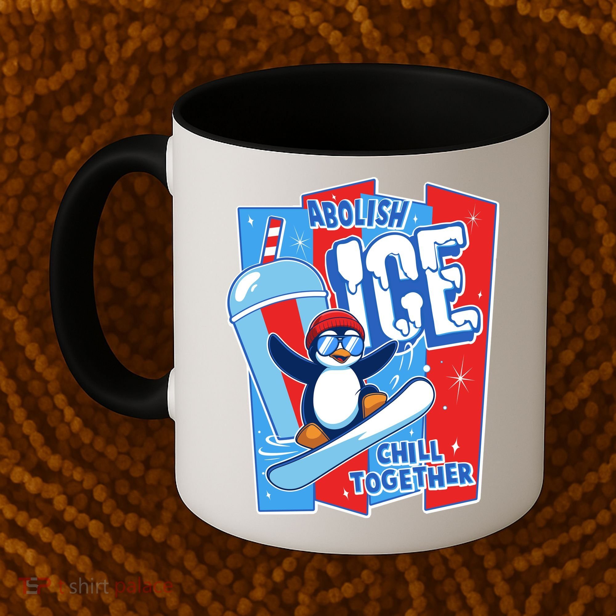 Anti ICE Abolish ICE Chill Together Penguin Coffee Mug
