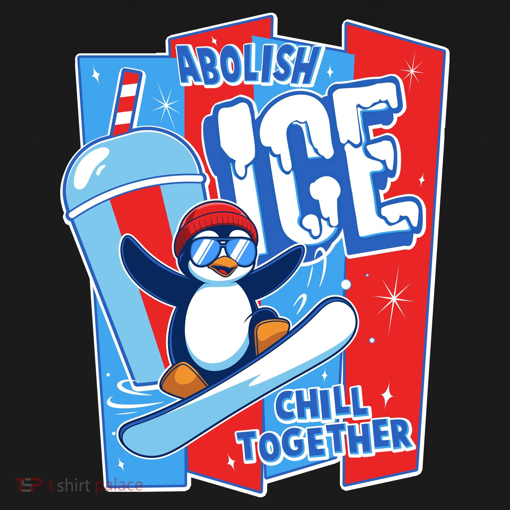 Anti ICE Abolish ICE Chill Together Penguin Women's Hoodie