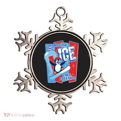 Anti ICE Abolish ICE Chill Together Penguin Ornament