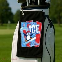 Anti ICE Abolish ICE Chill Together Penguin Golf Towel thumb 2