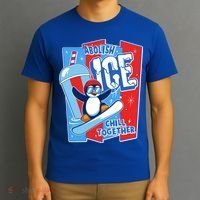 Anti ICE Abolish ICE Chill Together Penguin T-Shirt thumb 3