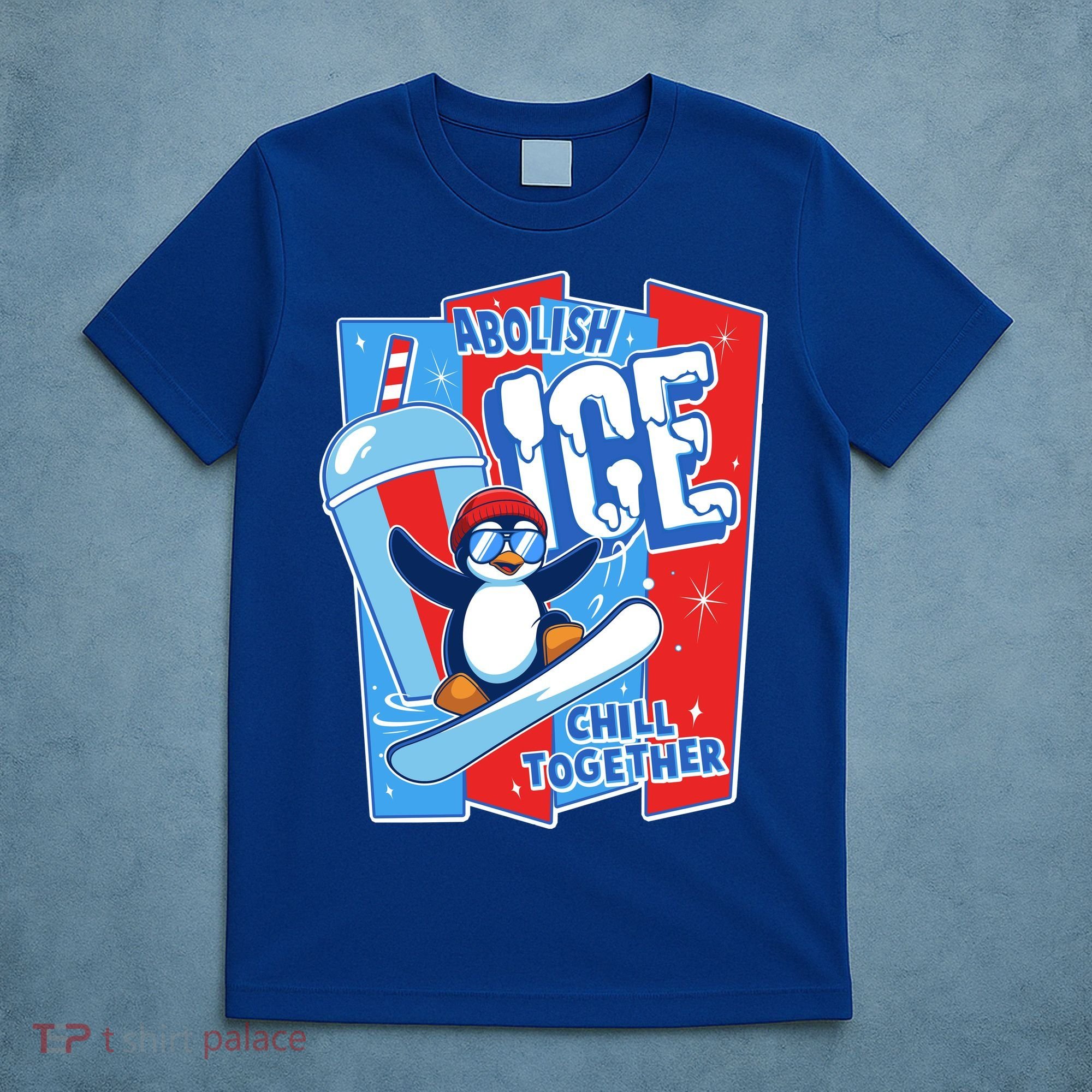 Anti ICE Abolish ICE Chill Together Penguin T-Shirt