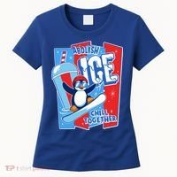 Anti ICE Abolish ICE Chill Together Penguin Women's T-Shirt thumb 0