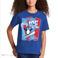 Anti ICE Abolish ICE Chill Together Penguin Kids T-Shirt thumb 2