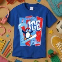 Anti ICE Abolish ICE Chill Together Penguin Kids T-Shirt thumb 3