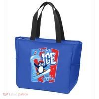 Anti ICE Abolish ICE Chill Together Penguin Tote Bag thumb 3