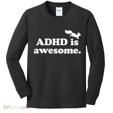 ADHD Is Awesome Kids Long Sleeve Shirt