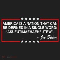 America Is A Nation That Can Be Defined In A Single Word Funny Joe Biden Quote Women's Sweatshirt thumb 2