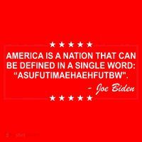 America Is A Nation That Can Be Defined In A Single Word Funny Joe Biden Quote Santa Hat thumb 1