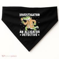Alligator Investigator An Alligator Detective USA-Made Doggie Bandana thumb 0