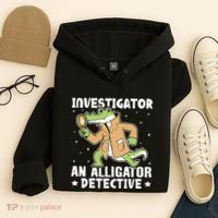Alligator Investigator An Alligator Detective Hoodie thumb 4
