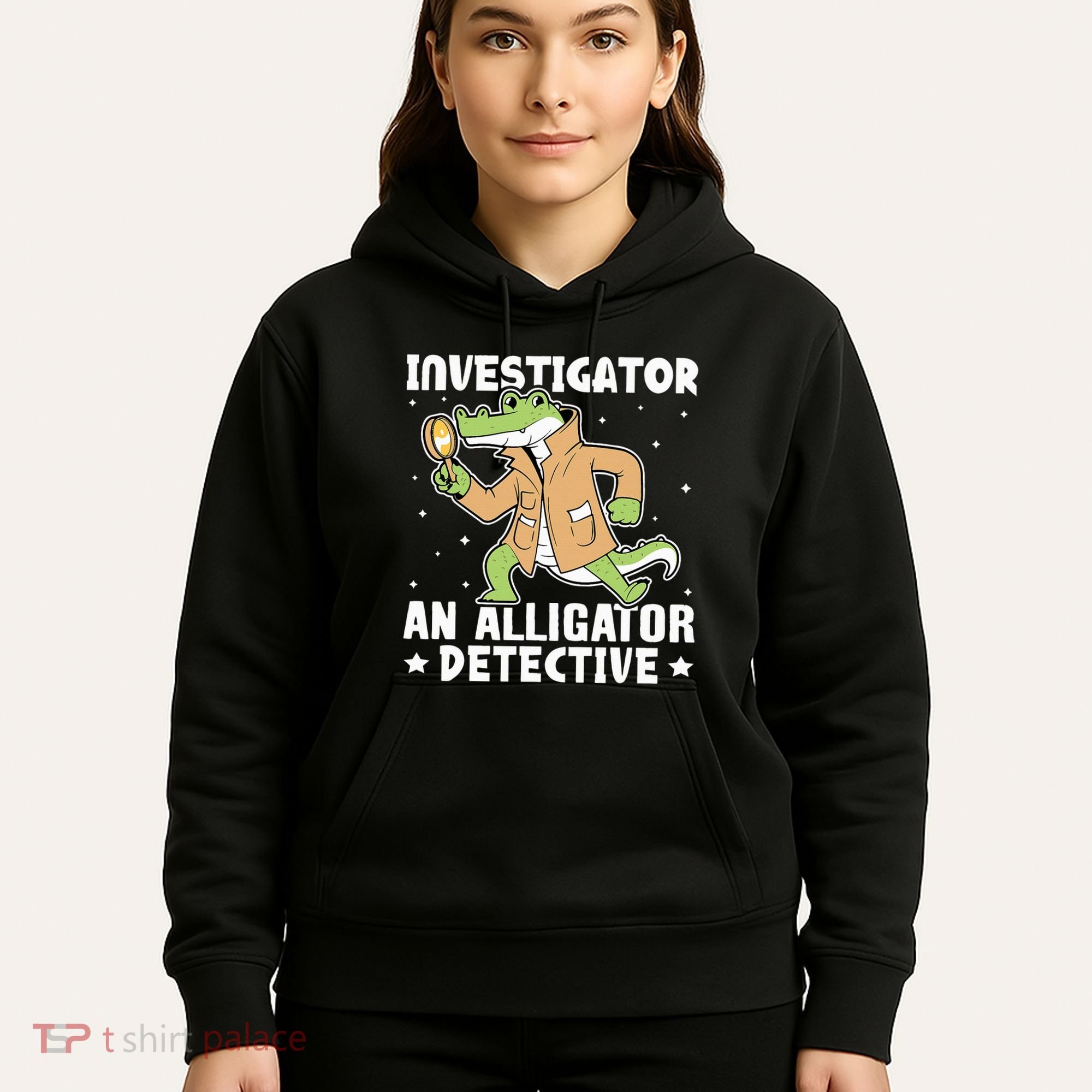 Alligator Investigator An Alligator Detective Hoodie