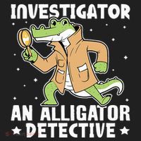 Alligator Investigator An Alligator Detective Beanie thumb 2