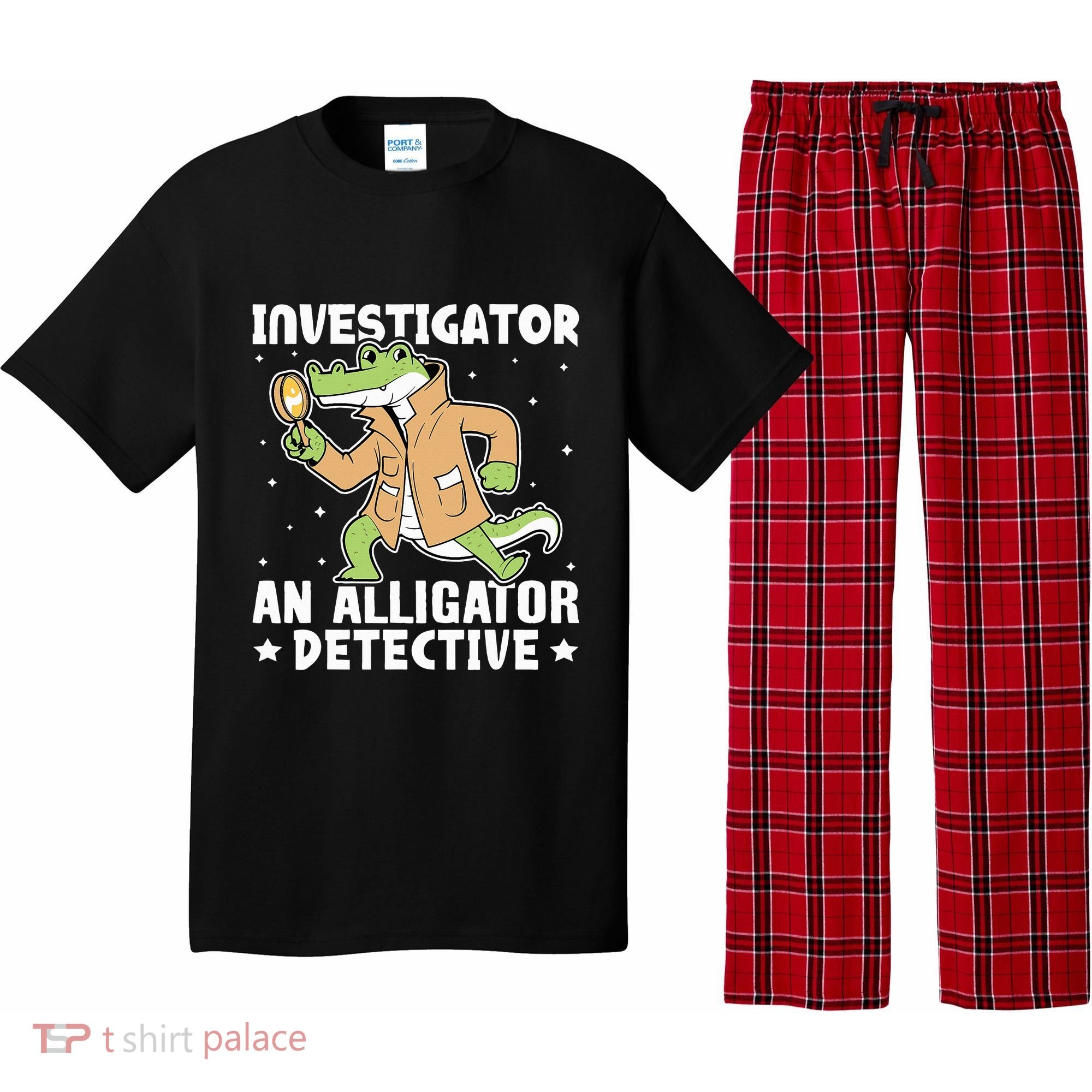Alligator Investigator An Alligator Detective Pajama Set
