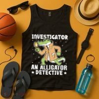 Alligator Investigator An Alligator Detective Tank Top thumb 4