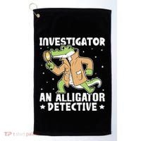 Alligator Investigator An Alligator Detective Golf Towel thumb 0
