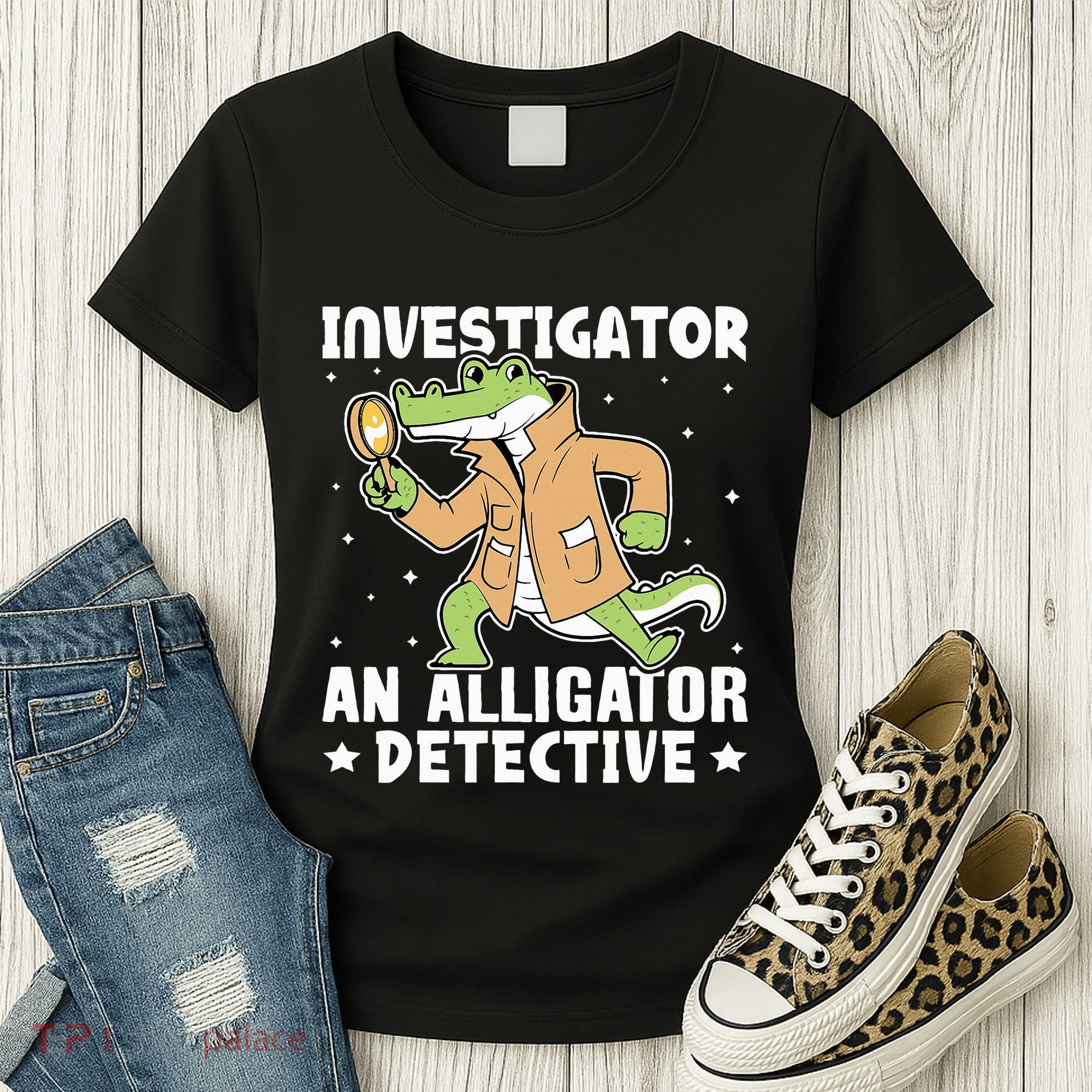 Alligator Investigator An Alligator Detective Women's T-Shirt