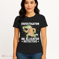 Alligator Investigator An Alligator Detective Women's T-Shirt thumb 4