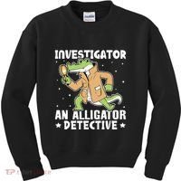 Alligator Investigator An Alligator Detective Kids Sweatshirt thumb 0