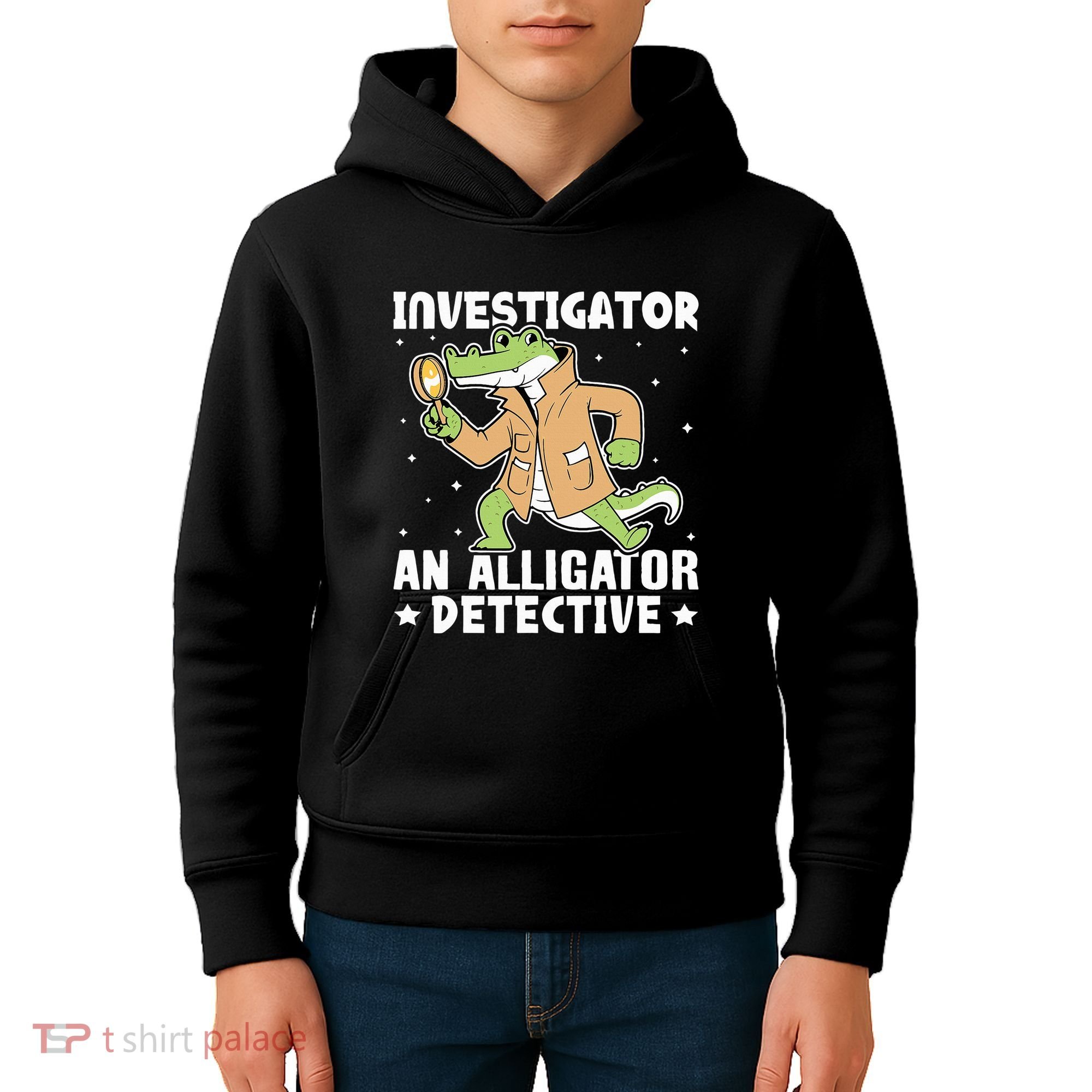 Alligator Investigator An Alligator Detective Kids Hoodie