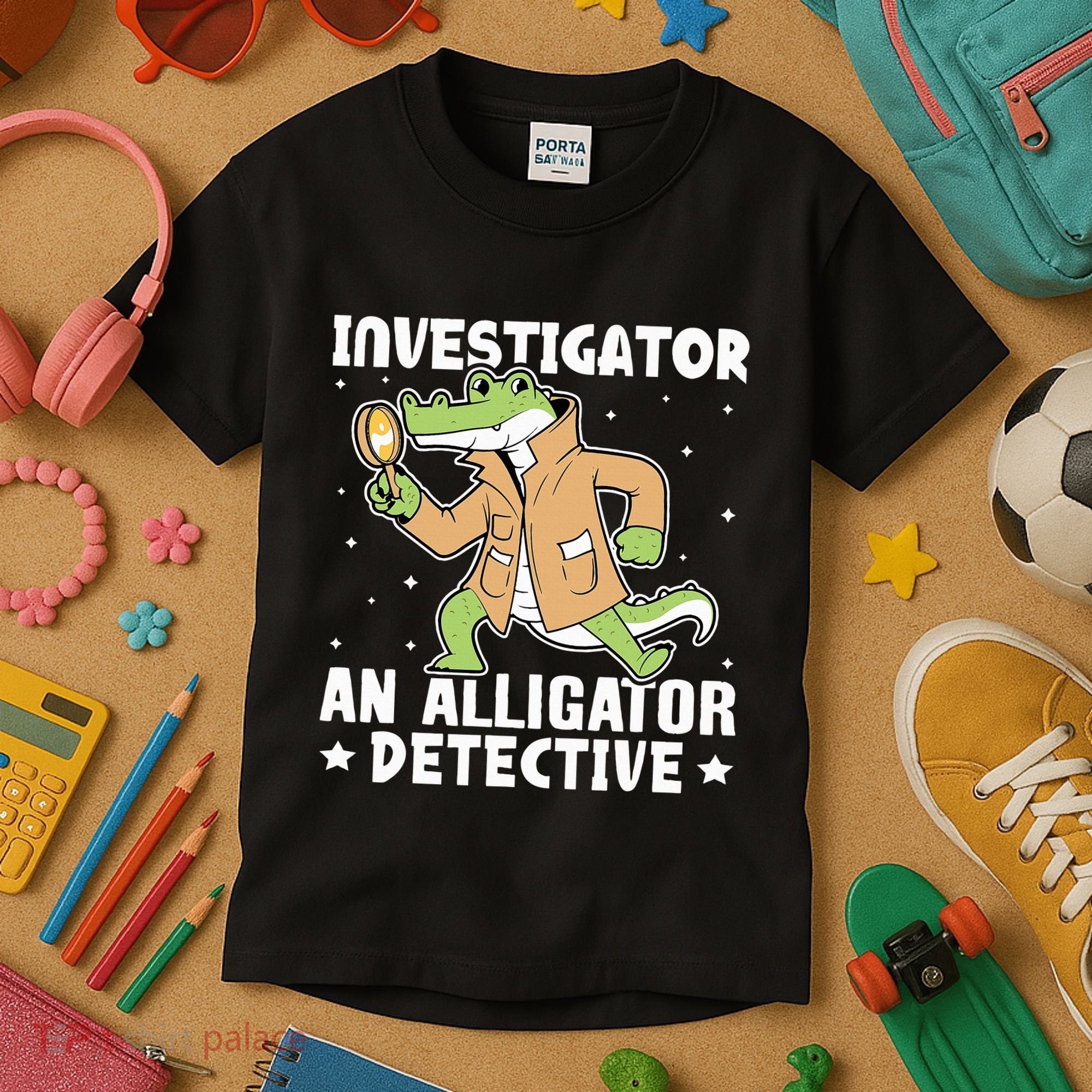 Alligator Investigator An Alligator Detective Kids T-Shirt