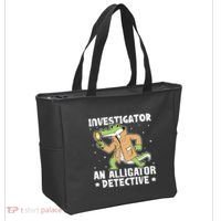 Alligator Investigator An Alligator Detective Tote Bag thumb 2