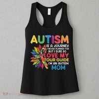 Autism Is A Journey I Never Planned Love My Guide Mom Women's Tank Top thumb 3