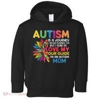 Autism Is A Journey I Never Planned Love My Guide Mom Toddler Hoodie thumb 0