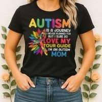 Autism Is A Journey I Never Planned Love My Guide Mom Women's T-Shirt thumb 2