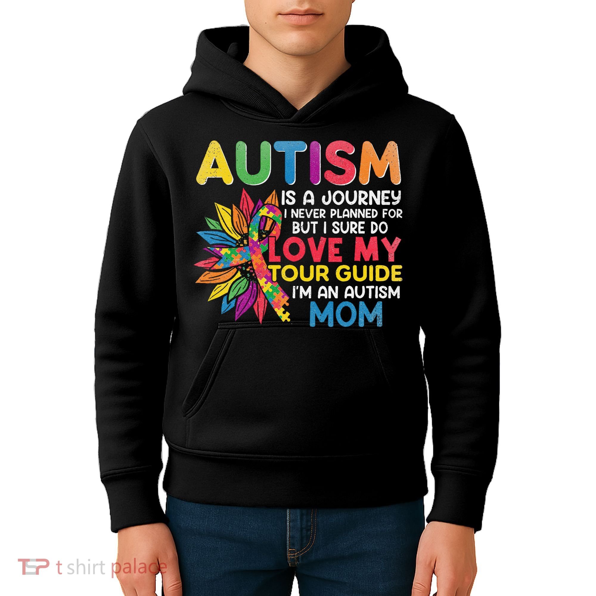Autism Is A Journey I Never Planned Love My Guide Mom Kids Hoodie