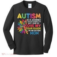 Autism Is A Journey I Never Planned Love My Guide Mom Kids Long Sleeve Shirt thumb 0
