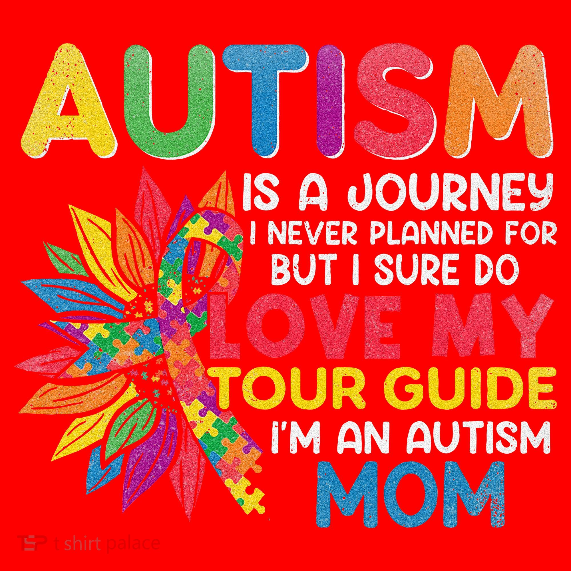 Autism Is A Journey I Never Planned Love My Guide Mom Santa Hat