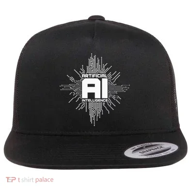 Artificial Intelligence Ai Computer Science Flat Bill Trucker Hat