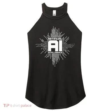 Artificial Intelligence Ai Computer Science Women's Perfect Tri Rocker Tank