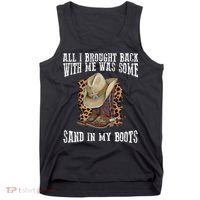 All I Brought Back With Me Was Some Sand In My Boots Tank Top thumb 0
