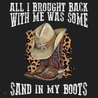 All I Brought Back With Me Was Some Sand In My Boots Golf Towel thumb 3