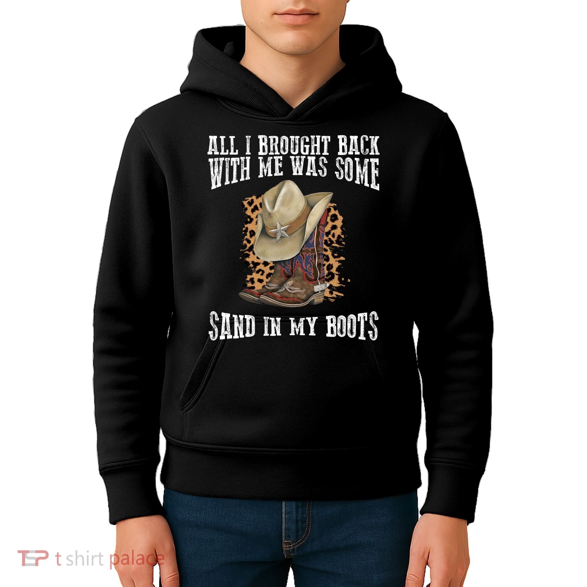 All I Brought Back With Me Was Some Sand In My Boots Kids Hoodie