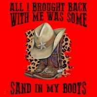 All I Brought Back With Me Was Some Sand In My Boots Santa Hat thumb 1