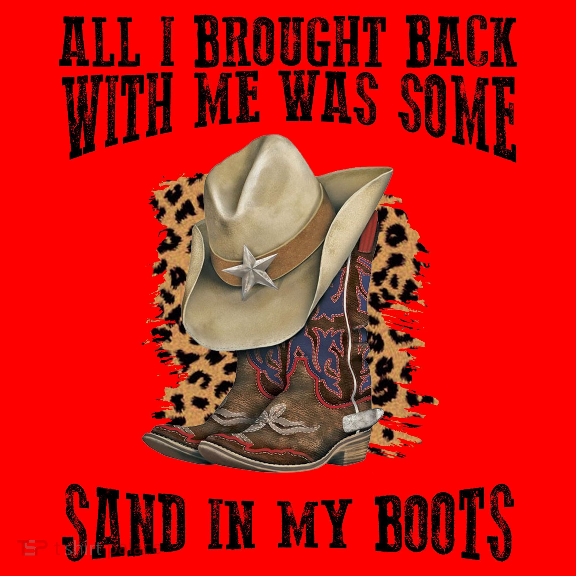 All I Brought Back With Me Was Some Sand In My Boots Santa Hat