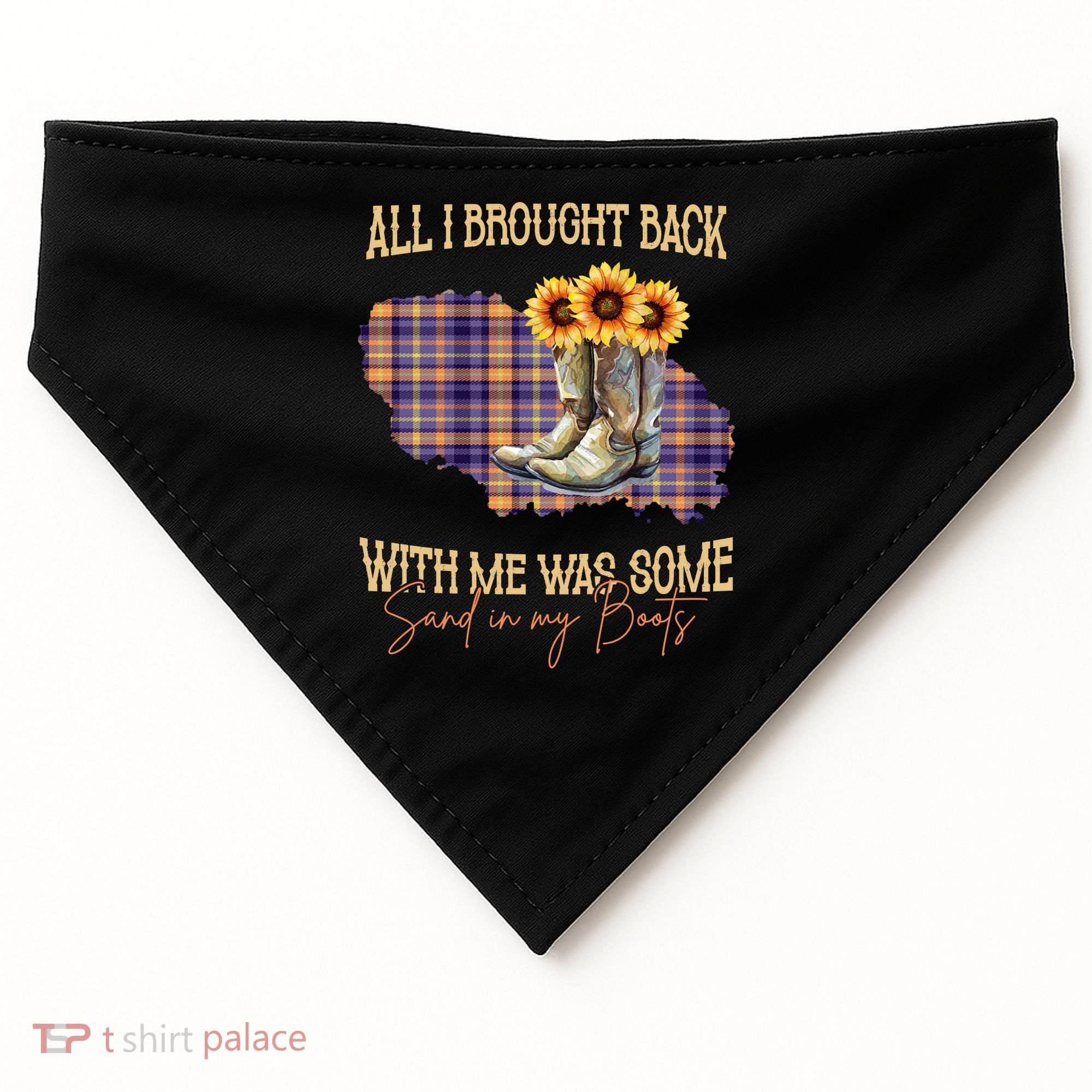 All I Bought Back With Me Was Some Sand In My Boots USA-Made Doggie Bandana