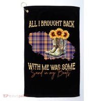 All I Bought Back With Me Was Some Sand In My Boots Golf Towel thumb 0
