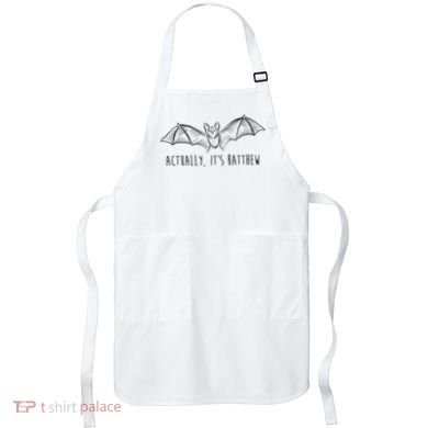 Actually Its Batthew Funny Apron