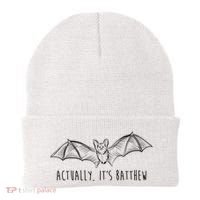 Actually Its Batthew Funny Beanie thumb 0