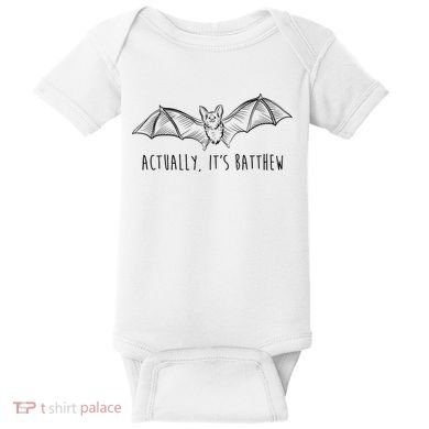 Actually Its Batthew Funny Baby Bodysuit