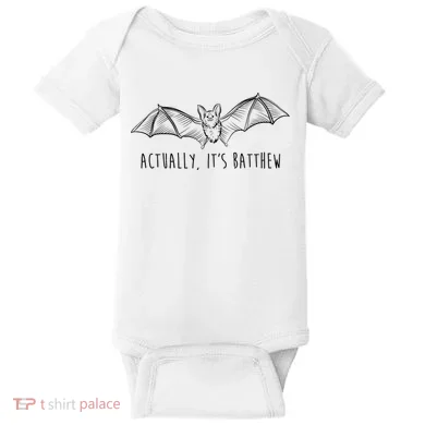 Actually Its Batthew Funny Baby Bodysuit
