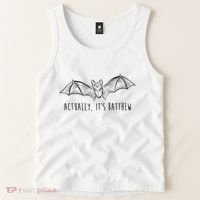 Actually Its Batthew Funny Tank Top thumb 2