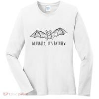 Actually Its Batthew Funny Women's Long Sleeve Shirt thumb 0
