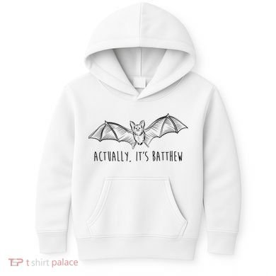 Actually Its Batthew Funny Kids Hoodie