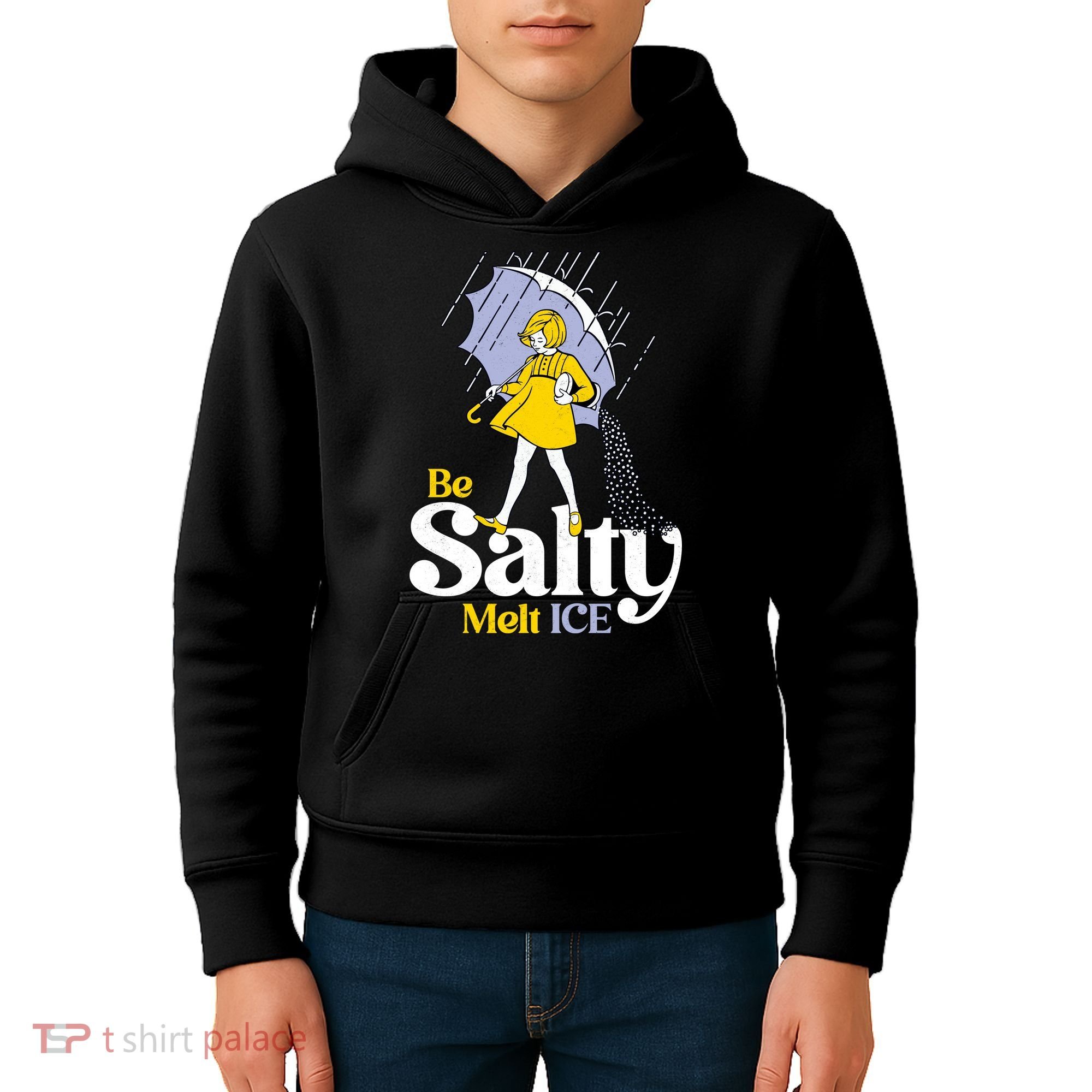 Anti ICE Be Salty Melt ICE Kids Hoodie