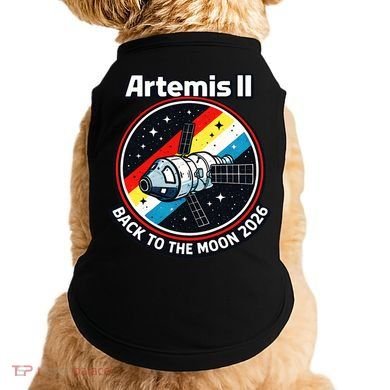 Artemis II Back To The Moon 2026 Doggie Tank